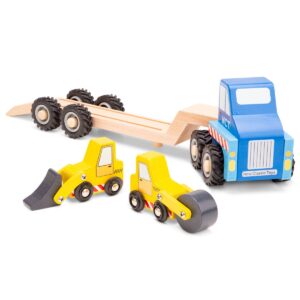 New Classic Toys Autotransporter met 2 bouwvoertuigen