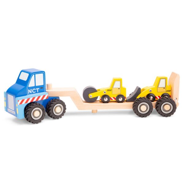 Autotransporter met 2 bouwvoertuigen1 New Classic Toys Autotransporter met 2 bouwvoertuigen