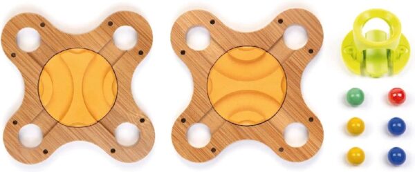 Boppi - uitbreidingspakket houten knikkerbaan- met spoorwissels Boppi - uitbreidingspakket houten knikkerbaan- met spoorwissels