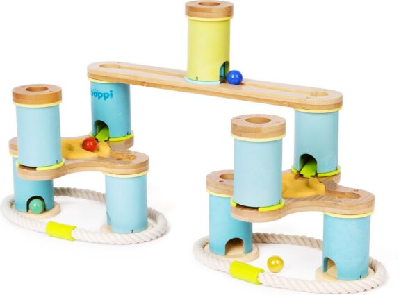 Boppi - uitbreidingspakket houten knikkerbaan- met spoorwissels5 Boppi - uitbreidingspakket houten knikkerbaan- met spoorwissels