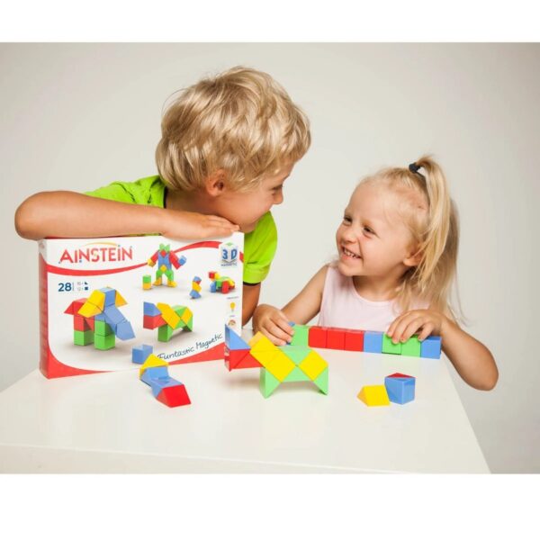CREATIVE 28 1 Ainstein Magnetische bouwstenen Creatief Magneetblokkenset