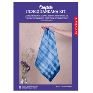 Kikkerland Crafters Indigo Bandana Kit