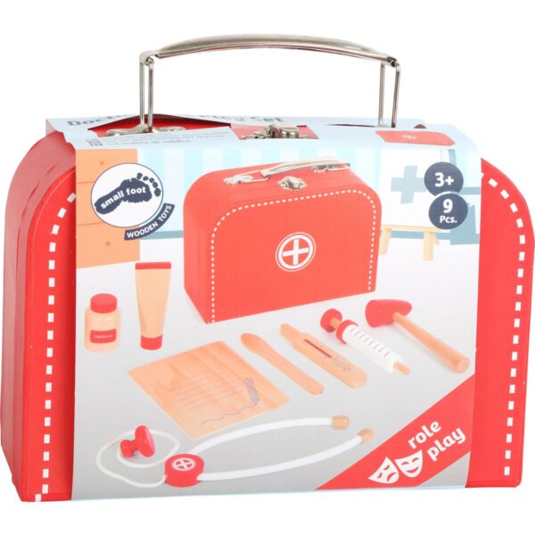 Dokterskoffer speelset2 small foot Houten Doktersset in Rode Koffer