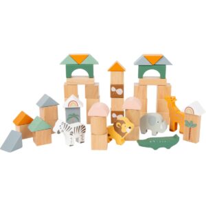 Small Foot Bouwblokkenset met safari speelfiguren