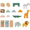 Small Foot Bouwblokkenset met safari speelfiguren