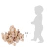 Small Foot Houten bouwblokken naturel 100 stuks in een zak