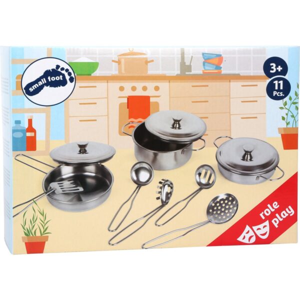 Metalen pannenset 11 dlg1 Small Foot Metalen pannenset 11 dlg