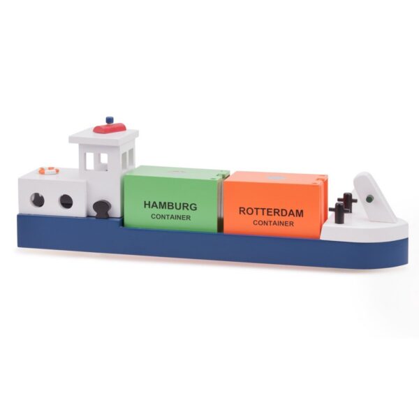 Rijnaak met 2 containers New Classic Toys Rijnaak met 2 containers Havenlijn