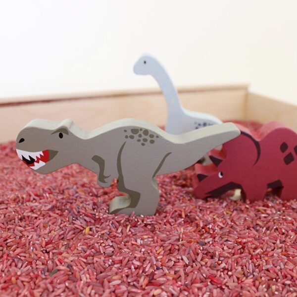 Speelrijst dino mix (500 gram)3 Kids Kabinet Speelrijst dino mix (500 gram)