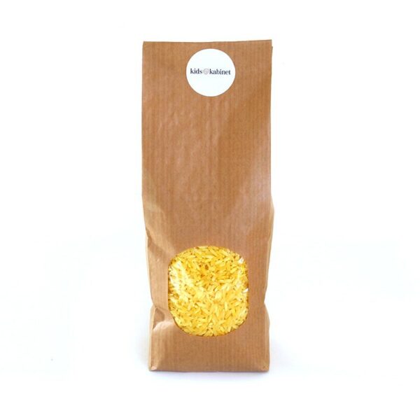 Speelrijst gele mix (500 gram) Kids Kabinet Speelrijst gele mix (500 gram)