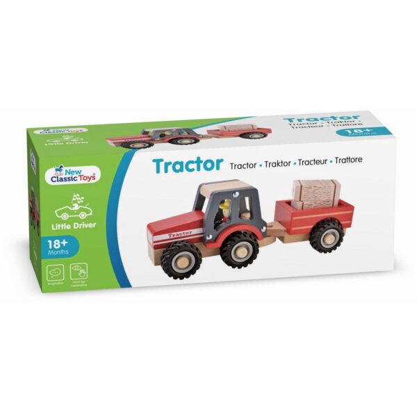 Tractor met Aanhanger - Hooibalen6 New Classic Toys Tractor met Aanhanger - met dieren
