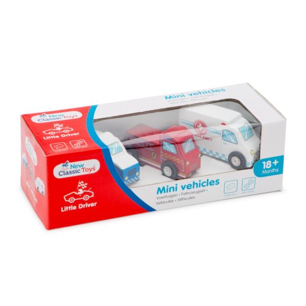 Voertuigenset - 3 auto's 5 New Classic Toys Voertuigenset - 3 auto's brandweer, politie, ambulance