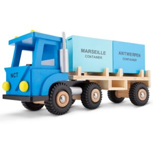 New Classic Toys Vrachtwagen met 2 containers Havenlijn