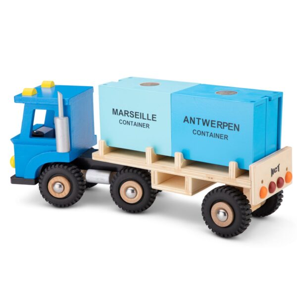 Vrachtwagen met 2 containers6 New Classic Toys Vrachtwagen met 2 containers Havenlijn