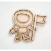 Leuk met Letters Vultray astronaut