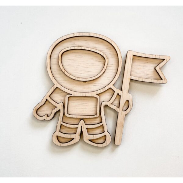 Leuk met Letters Vultray astronaut