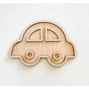 Leuk met Letters Vultray auto hout