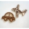 Leuk met Letters Vultray auto hout