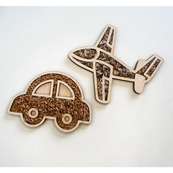 Leuk met Letters Vultray auto hout