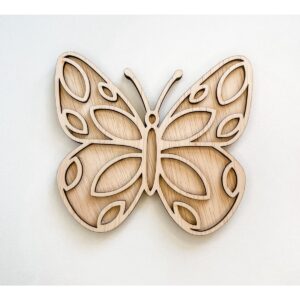 Vultray vlinder Leuk met letters