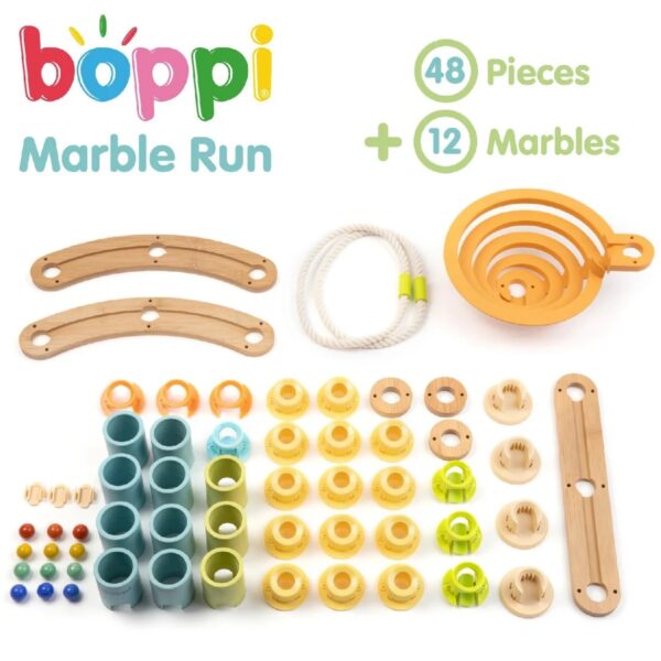 boppi knikkerbaan starter4 Boppi - houten knikkerbaan - starter pakket