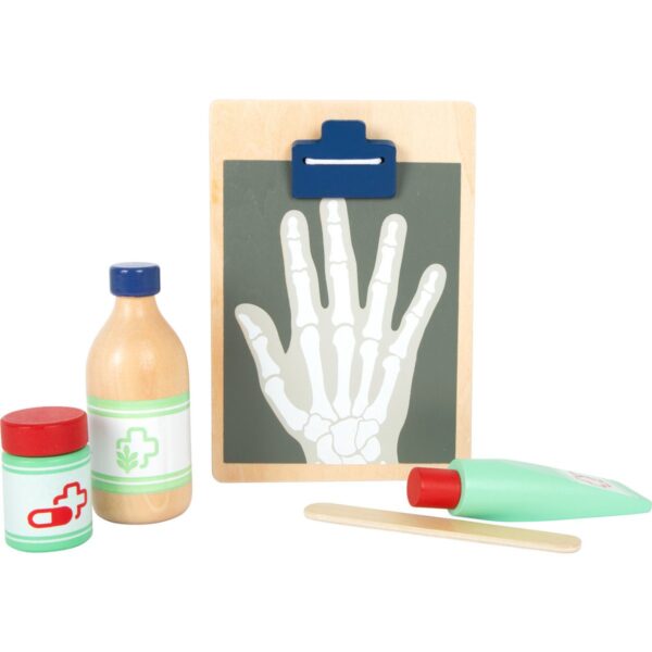 dokterstas2 Small Foot - Dokterstas met Houten Dokter Accessoires, 18dlg