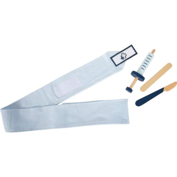 dokterstas5 Small Foot - Dokterstas met Houten Dokter Accessoires, 18dlg