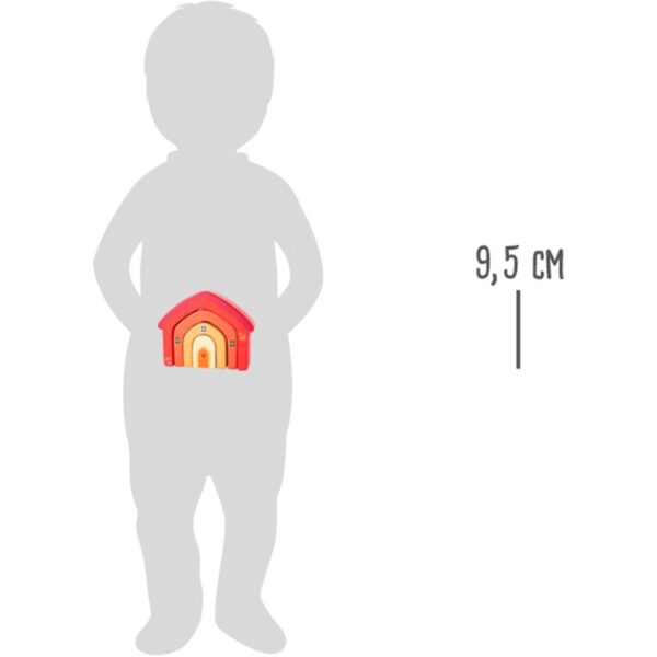 houten bouwstenen huis 4 Small Foot Houten bouwstenen huis