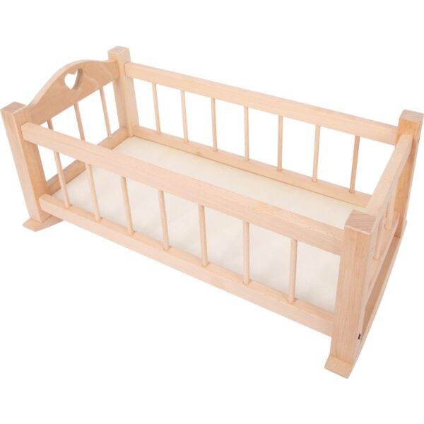 poppenwieg naturel3 Small Foot Houten poppenwieg naturel