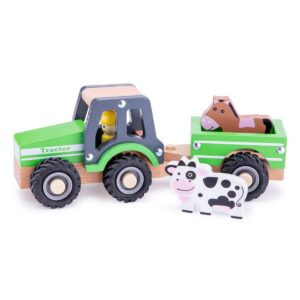 New Classic Toys Tractor met Aanhanger - met dieren