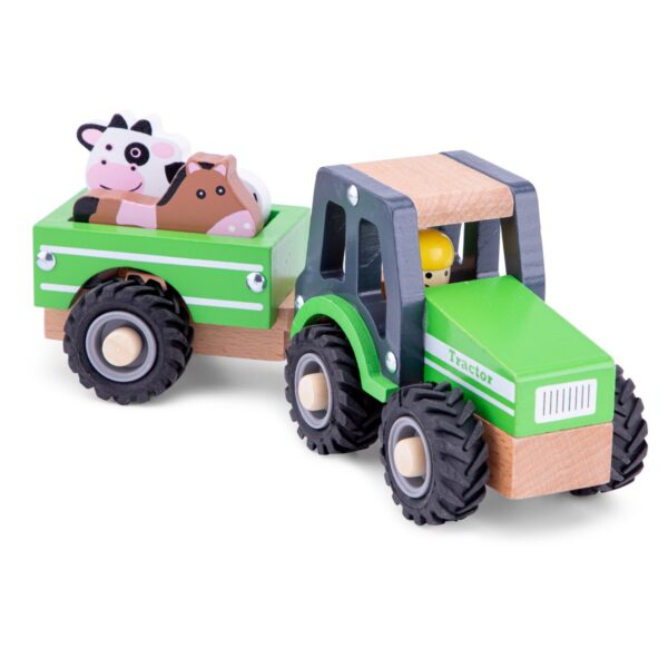 tractor met boerderijdieren1 New Classic Toys Tractor met Aanhanger - met dieren