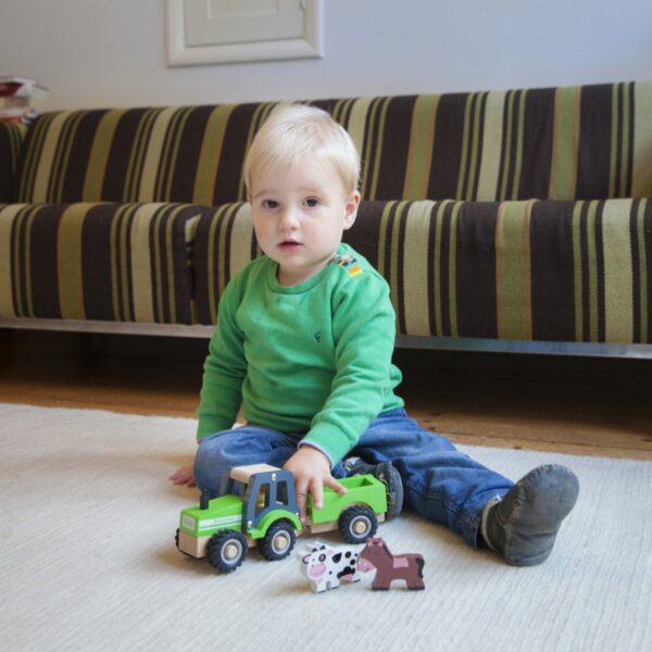 tractor met boerderijdieren2 New Classic Toys Tractor met Aanhanger - met dieren