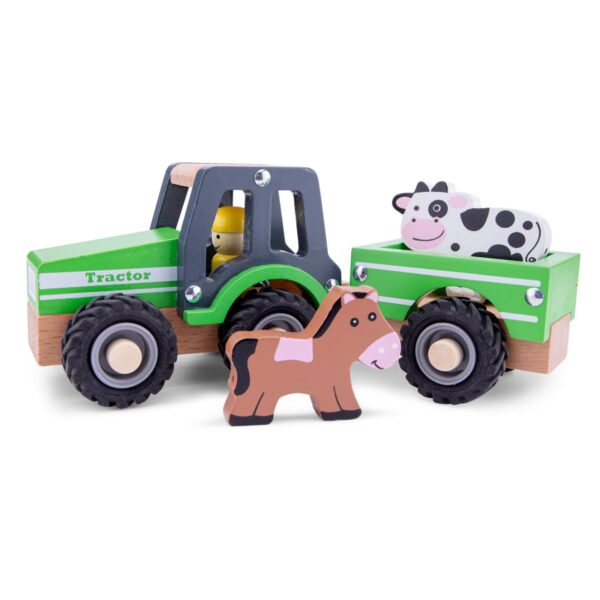 tractor met boerderijdieren3 New Classic Toys Tractor met Aanhanger - met dieren