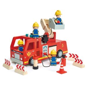 Tender leaf toys brandweerwagen hout