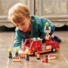 Tender leaf toys brandweerwagen hout