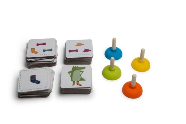 Crocssocks4 BS Toys Kroko's Sok Memory - spel met zuignappen