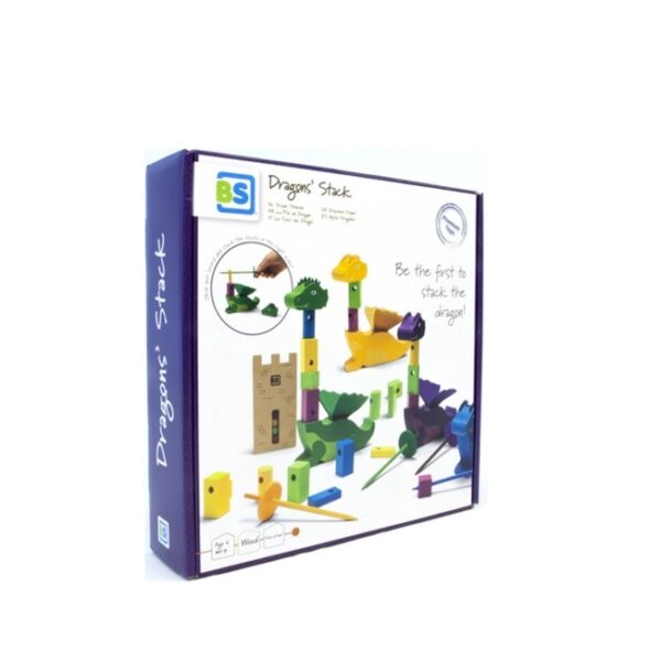 Draaksteken2 BS Toys Draak Steken - Stapelspel - Hout - 4 Spelers