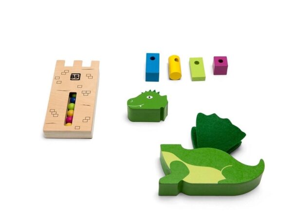 Draaksteken3 BS Toys Draak Steken - Stapelspel - Hout - 4 Spelers