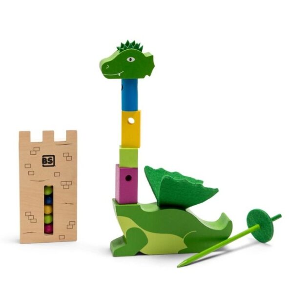 Draaksteken5 BS Toys Draak Steken - Stapelspel - Hout - 4 Spelers