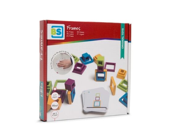 Frames BS Toys Houten Frames Vorm en Kleuren bouwspel