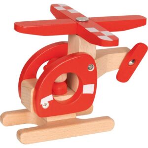 Goki Houten Helikopter Rood