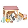 Huisdierenset Stal Met 2 Pony's Tender Leaf Toys