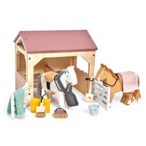 Huisdierenset Stal Met 2 Pony's Tender Leaf Toys