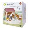 Huisdierenset Stal Met 2 Pony's Tender Leaf Toys