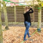 Slackline set incl. boombescherming 1 Balwerpen Bunnies BS Toys Pittenzakjes - Konijnen werpen