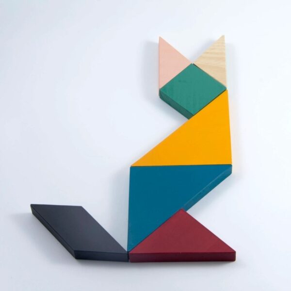 Tangram earth1 Me & mine Houten Tangram Earth