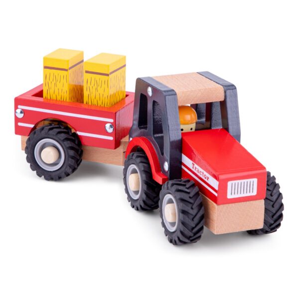Tractor met Aanhanger - Hooibalen1 New Classic Toys Tractor met Aanhanger - met hooibalen