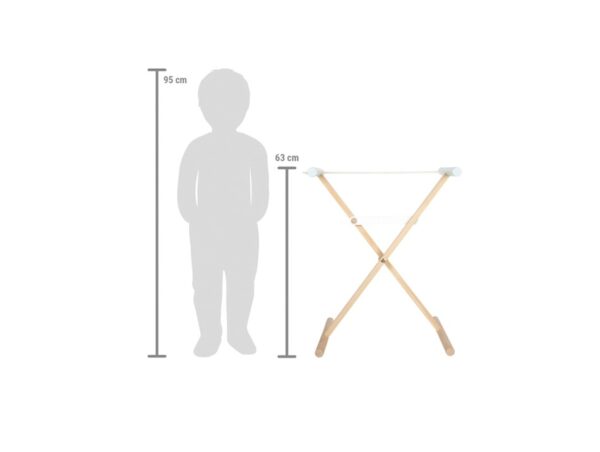 Wasrek2 Small Foot houten uitklapbare wasrek