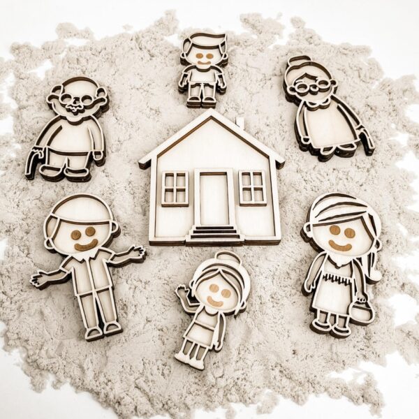 Leuk met letters kleine vultrays familie