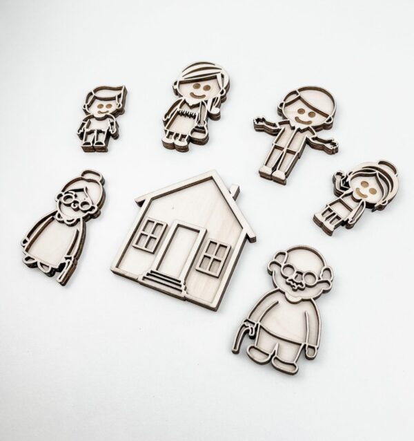 Leuk met letters kleine vultrays familie